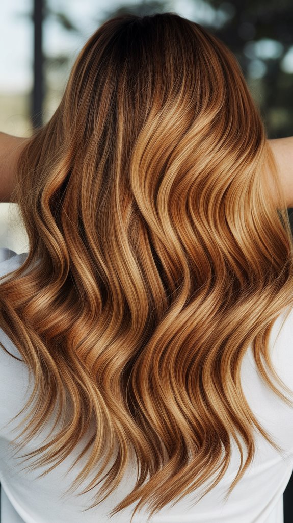warm honey chestnut radiance