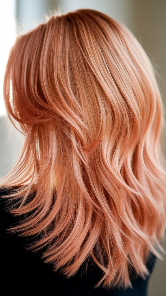 warm lively peachy blonde