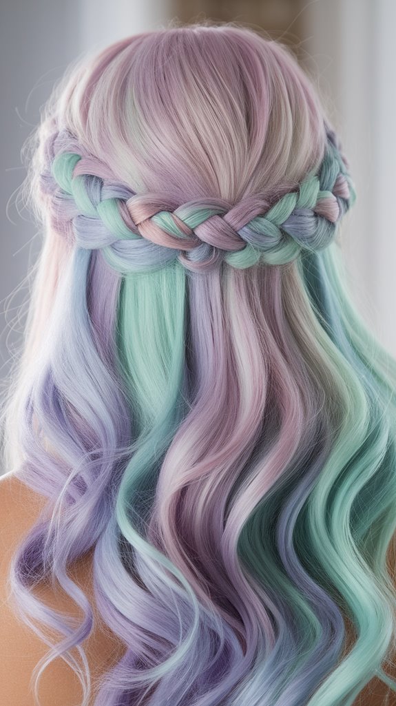 whimsical vibrant pastel hues